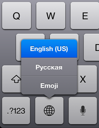 ipad keyboard languages